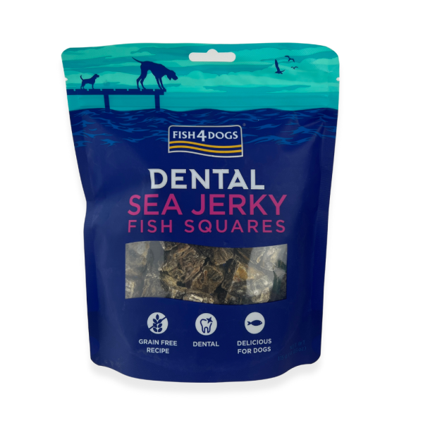 Fish4Dogs Dental Sea Jerky - Squares 115 g
