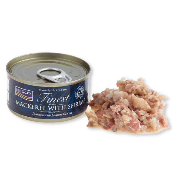 Fish4Cats Finest Makrele mit Shrimps 70 g